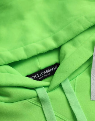 Grüner Kapuzenpullover mit Logo