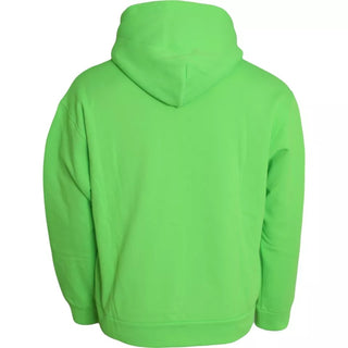 Grüner Kapuzenpullover mit Logo