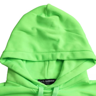 Grüner Kapuzenpullover mit Logo