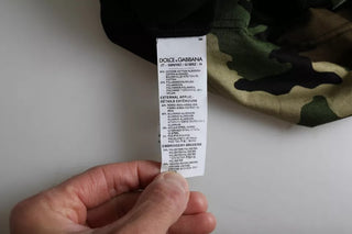 Camiseta de hombre de algodón con cuello redondo y camuflaje multicolor