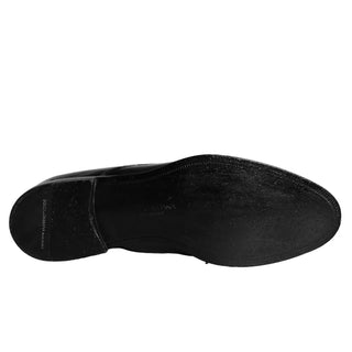 Zapatos de vestir Derby para hombre de cuero de becerro negro
