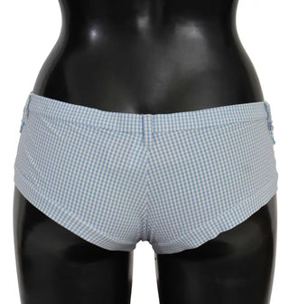 Pantalones cortos de traje de baño azul para playa