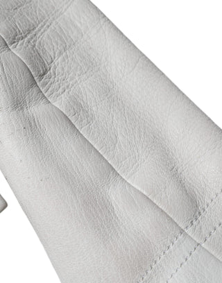 Weißer zweireihiger Blazer-Mantel/Jacke