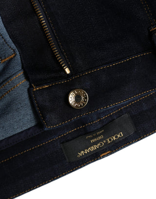 Schwarze Skinny-Jeans aus Baumwollmischung