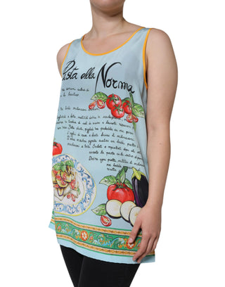 Mehrfarbiges Pasta Alla Norma Print Tanktop
