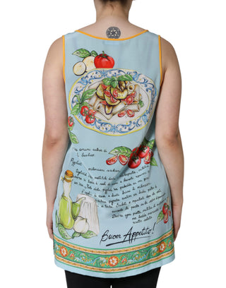 Mehrfarbiges Pasta Alla Norma Print Tanktop
