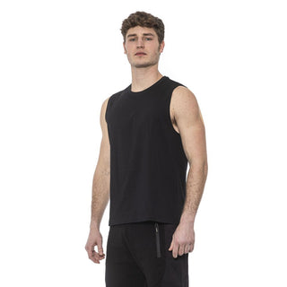 Schwarzes Baumwoll-Herren-Tanktop
