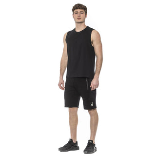 Schwarzes Baumwoll-Herren-Tanktop
