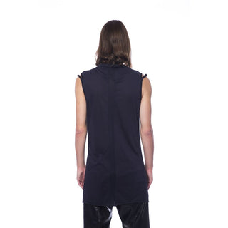 Schwarzes Baumwoll-Herren-Tanktop
