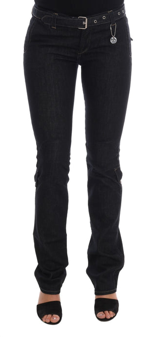 Jeans de algodón azul con stretch y corte slim