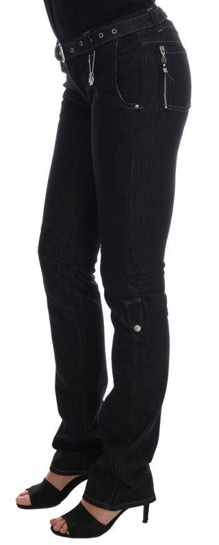 Jeans de algodón azul con stretch y corte slim