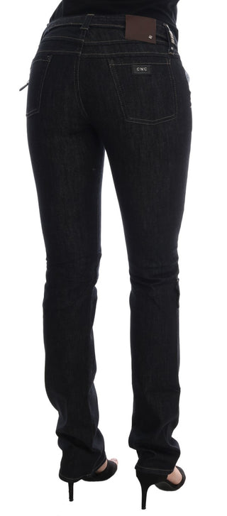 Jeans de algodón azul con stretch y corte slim