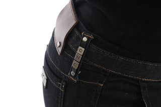 Jeans de algodón azul con stretch y corte slim