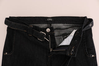 Jeans de algodón azul con stretch y corte slim