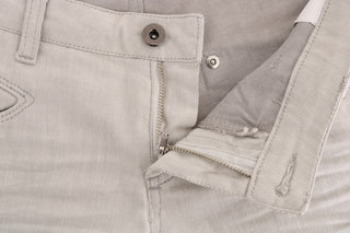 Weiße schmale Jeans aus Baumwolle mit Stretchanteil