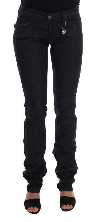 Jeans de algodón azul con stretch y corte slim