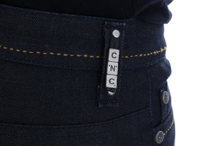 Jeans de algodón azul con stretch y corte slim