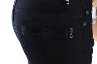 Jeans de algodón azul con stretch y corte slim