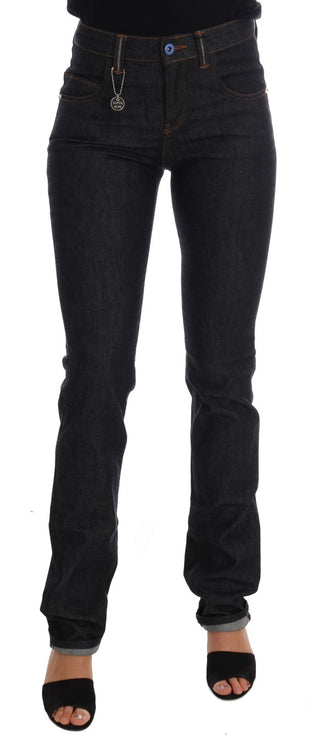 Jeans de algodón azul con stretch y corte slim