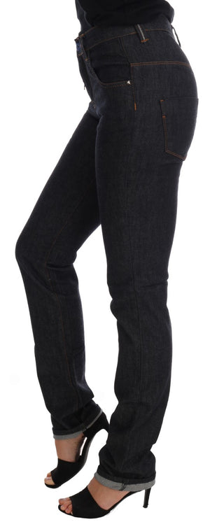 Jeans de algodón azul con stretch y corte slim