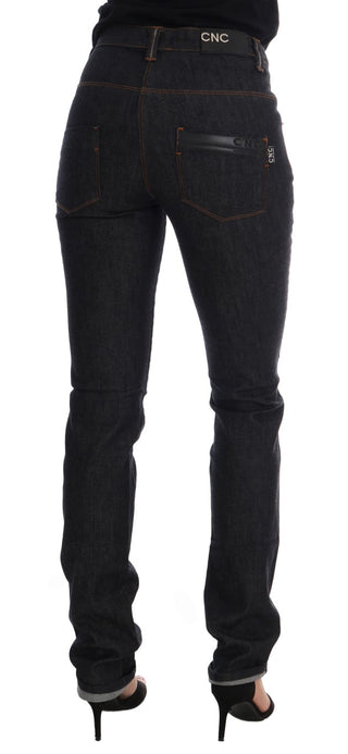 Jeans de algodón azul con stretch y corte slim