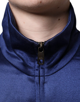 Blauer Heraldik-Patch-Streifen-König-Bienen-Pullover