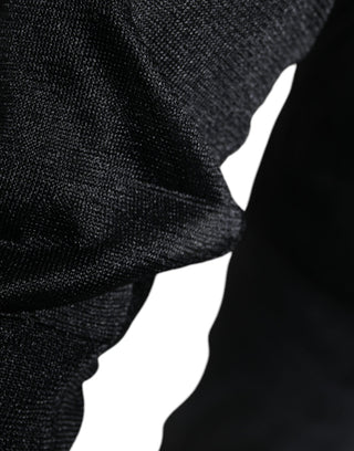 Sudadera negra de poliéster  