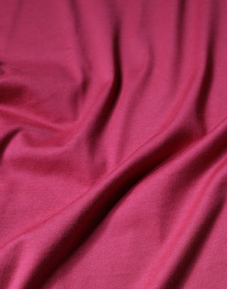 Camiseta roja de algodón con logo DG y cuello redondo  