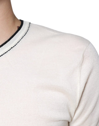 Off-White Kaschmir-T-Shirt mit kurzen Ärmeln