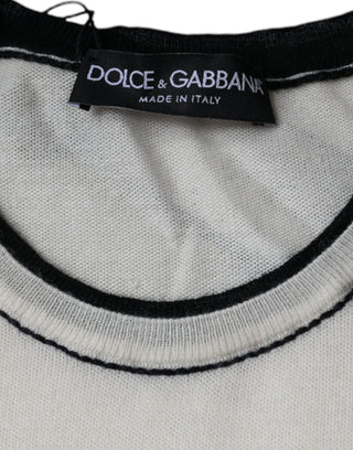 Off-White Kaschmir-T-Shirt mit kurzen Ärmeln
