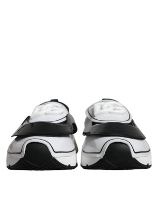 Weiß-Schwarz-Logo-Plaketten Daymaster Sneakers Schuhe