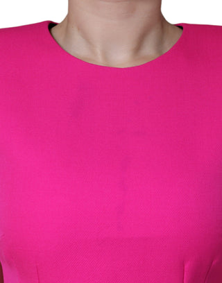 Rosa ärmelloses, figurbetontes A-Linien-Minikleid