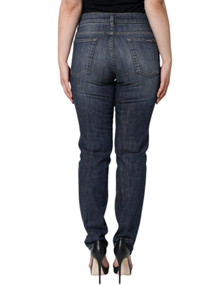 Dunkelblaue Stretch-Jeans aus Baumwolle (Skinny Fit)