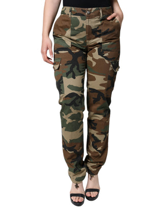Mehrfarbige Camouflage-Cargohose