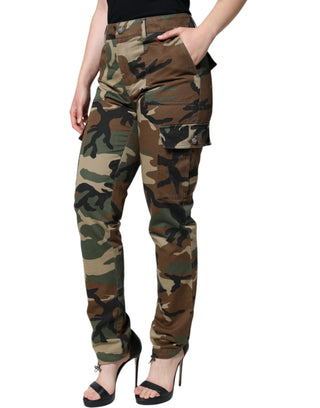 Mehrfarbige Camouflage-Cargohose