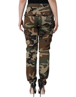 Mehrfarbige Camouflage-Cargohose