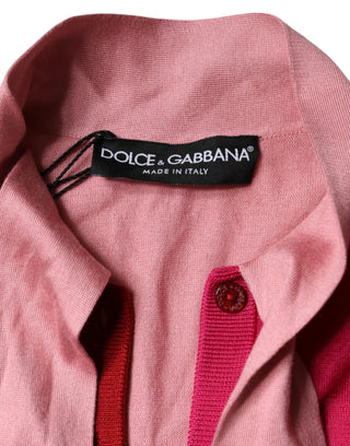 Top rosa con cuello ascot y mangas cortas tipo pulóver