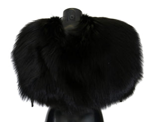 Schwarzer Silberfuchs-Pelzschal