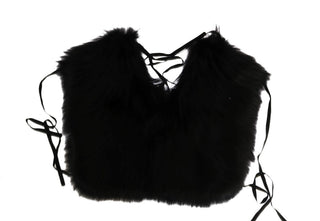 Schwarzer Silberfuchs-Pelzschal