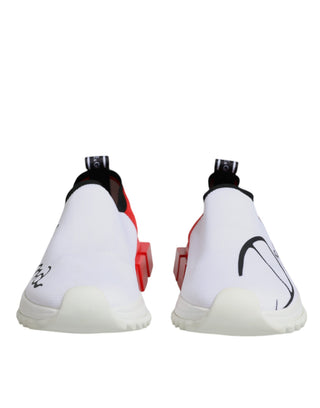Weiße Rote Low Top Sorrento Herren-Sneaker