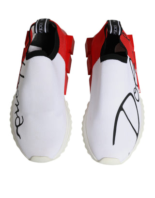 Weiße Rote Low Top Sorrento Herren-Sneaker