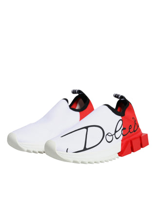 Weiße Rote Low Top Sorrento Herren-Sneaker