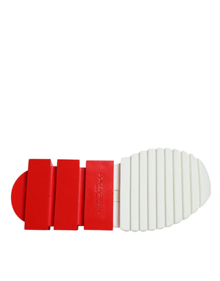 Weiße Rote Low Top Sorrento Herren-Sneaker