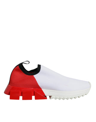 Weiße Rote Low Top Sorrento Herren-Sneaker