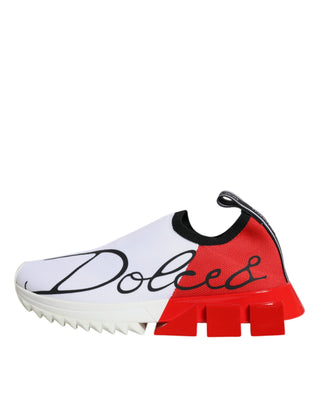 Weiße Rote Low Top Sorrento Herren-Sneaker