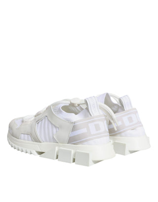 White Mesh Sorrento Trekking Sneakers Shoes
