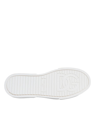Pink-weiße Canvas-Logo-Sneaker Low Top