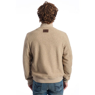 Beige Wolljacke für Herren