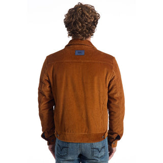 Herrenjacke aus brauner Baumwolle