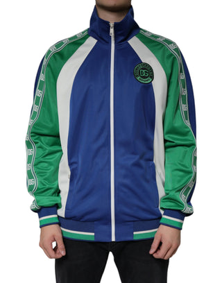 Mehrfarbige Polyester-Bomberjacke mit durchgehendem Reißverschluss